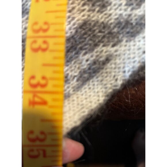 Nardi & Tagliaferri Leopard Print Poncho One Size Acrylic Mohair Wool Blend Made - Picture 5 of 7